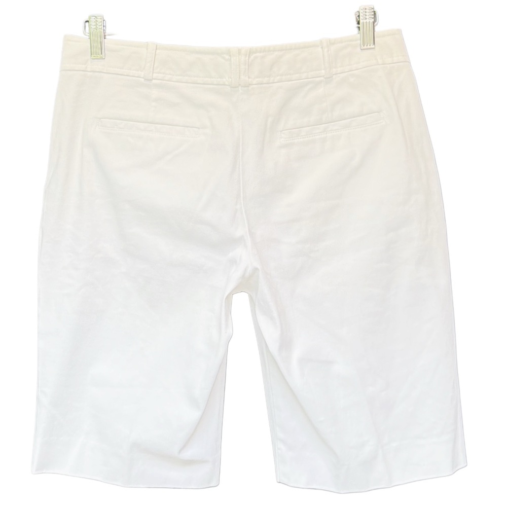 Talbots White Bermuda Shorts | Classic White | 6P - Picture 2 of 4